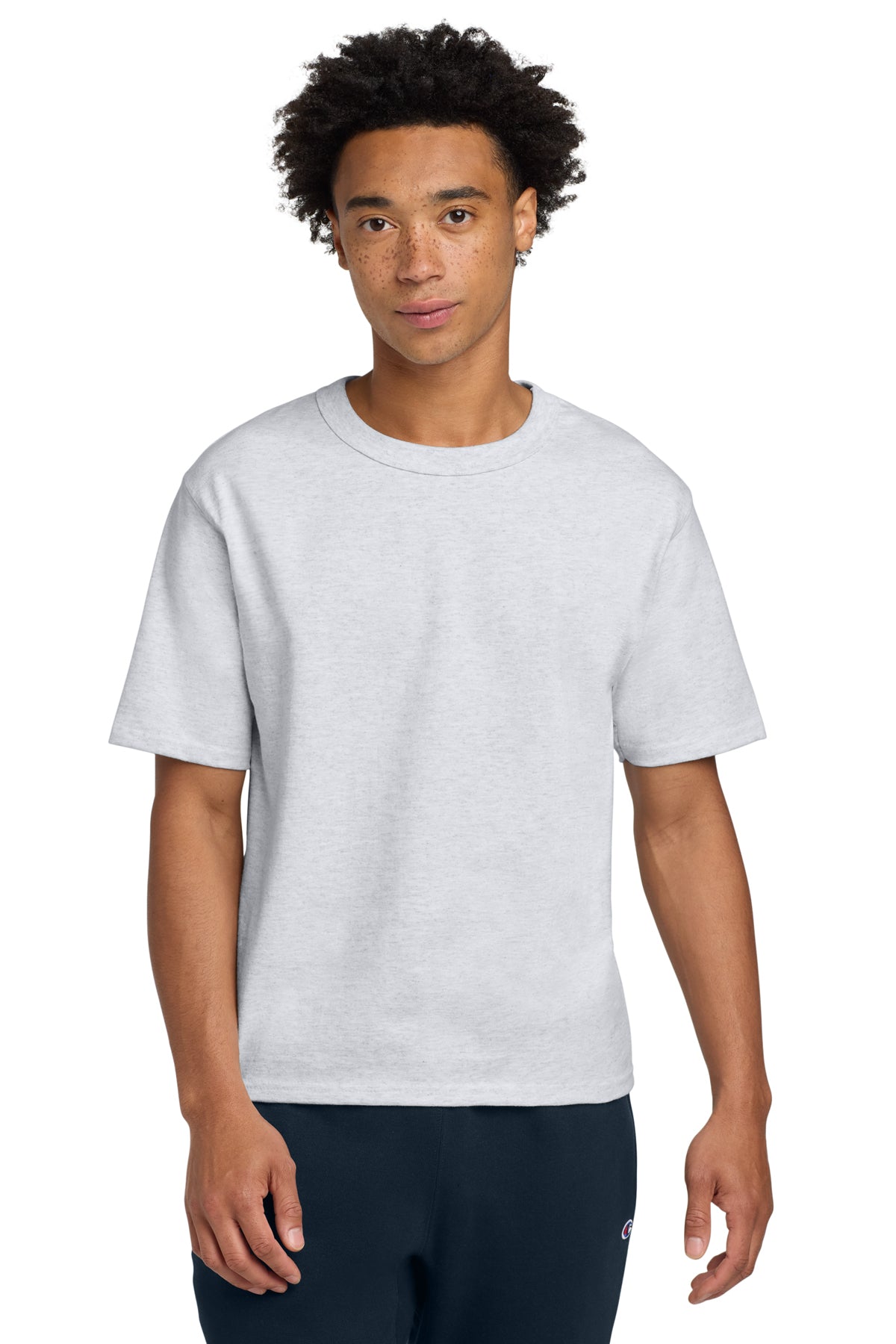 NAT-SU Champion® Heritage 7-Oz. Jersey Tee - Silver Grey