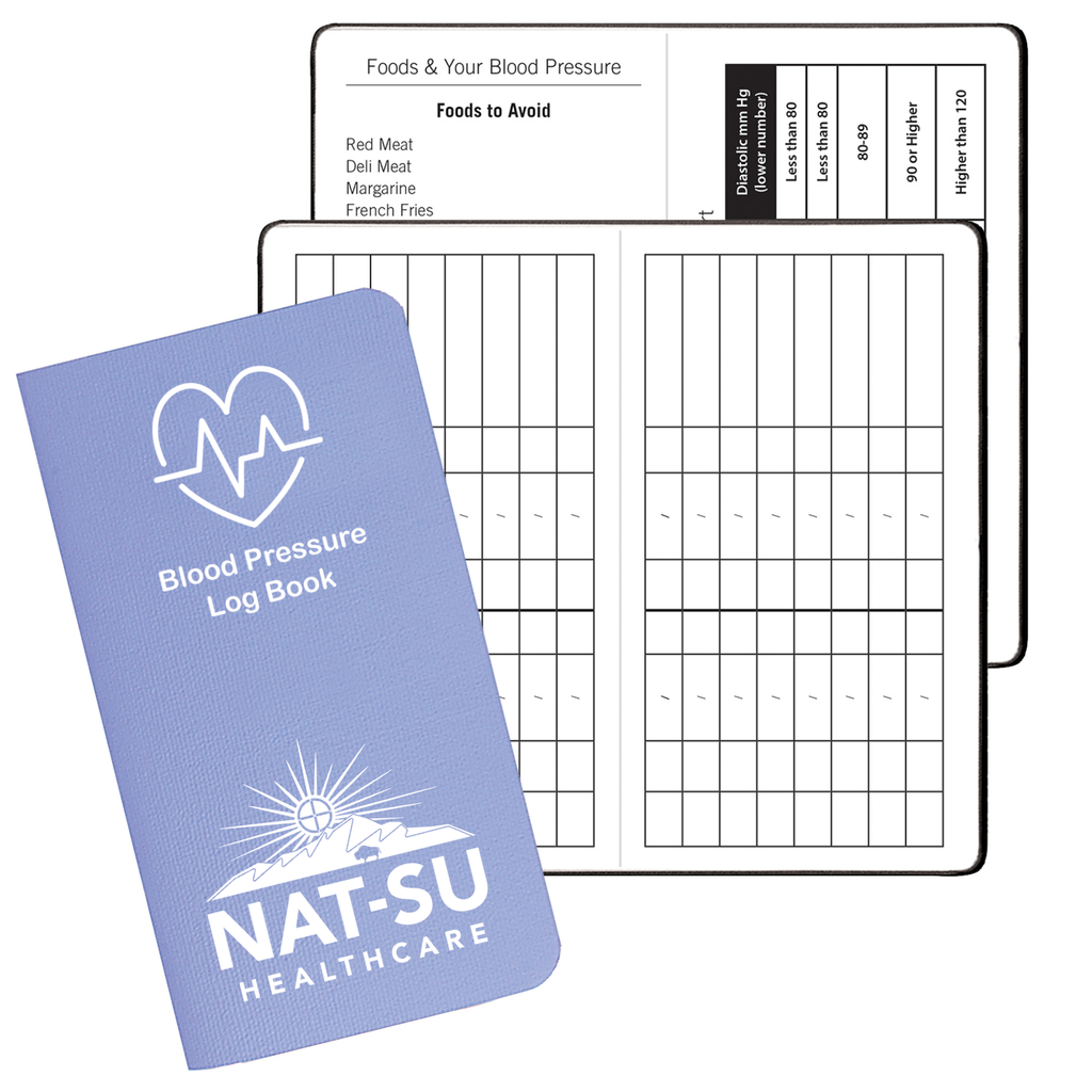 NAT-SU Blood Pressure Log Book - Blue Sky