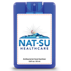 NAT-SU Credit Card Style Antibacterial Hand Sanitizer Spray - Blue