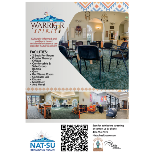 NAT-SU BEHAVIORAL HEALTH 24" X 36" Retractable Banner Stand - Warrior Spirit