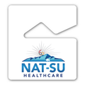 NAT-SU USA Made Laminated Parking Permit | Rear View Mirror Hanger – White