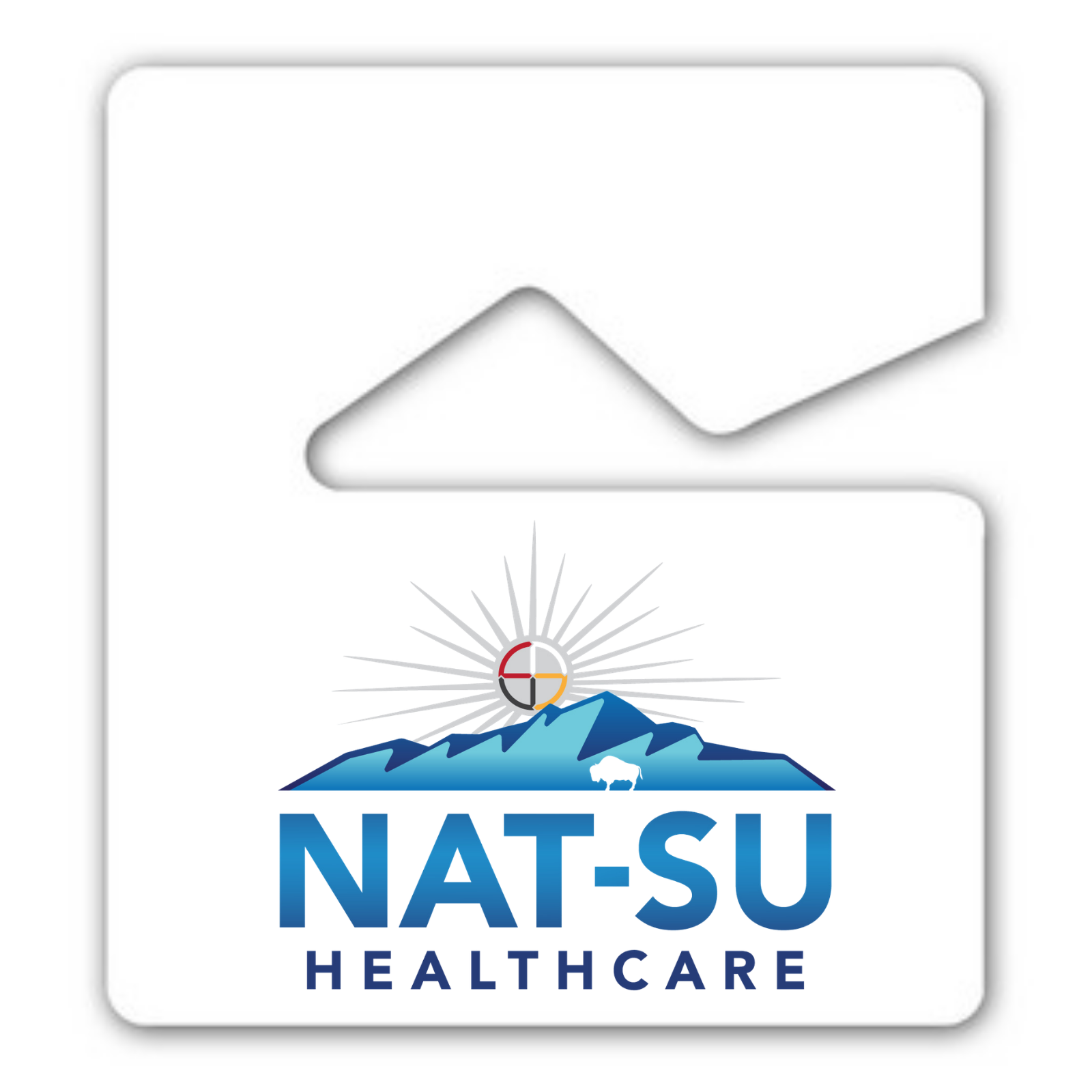 NAT-SU USA Made Laminated Parking Permit | Rear View Mirror Hanger – White