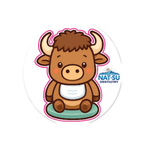 NAT-SU 2" x 2" BOPP Sticker Roll