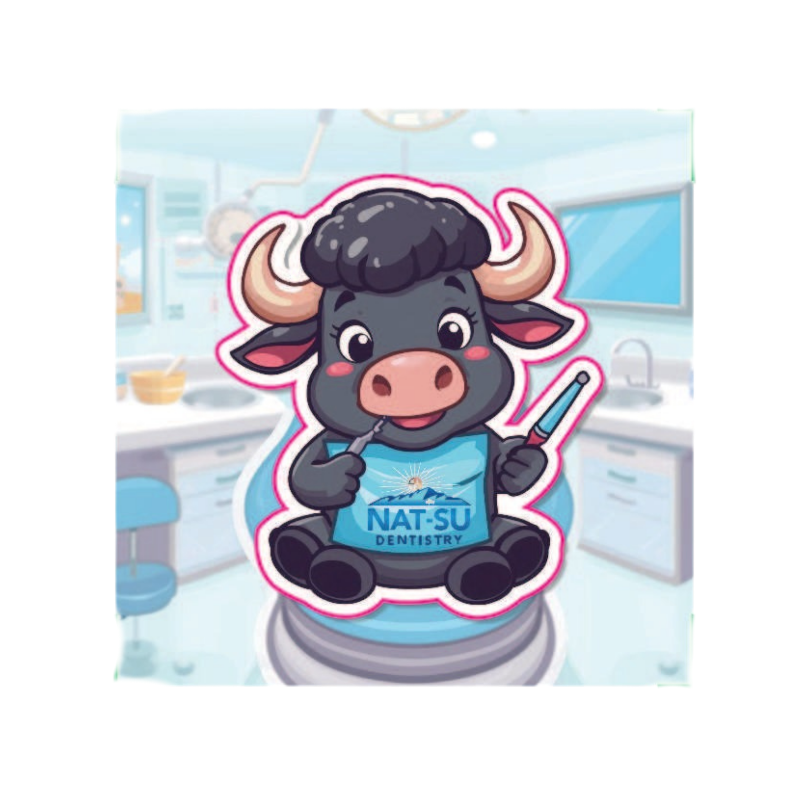 NAT-SU 2" x 2" BOPP Sticker Roll