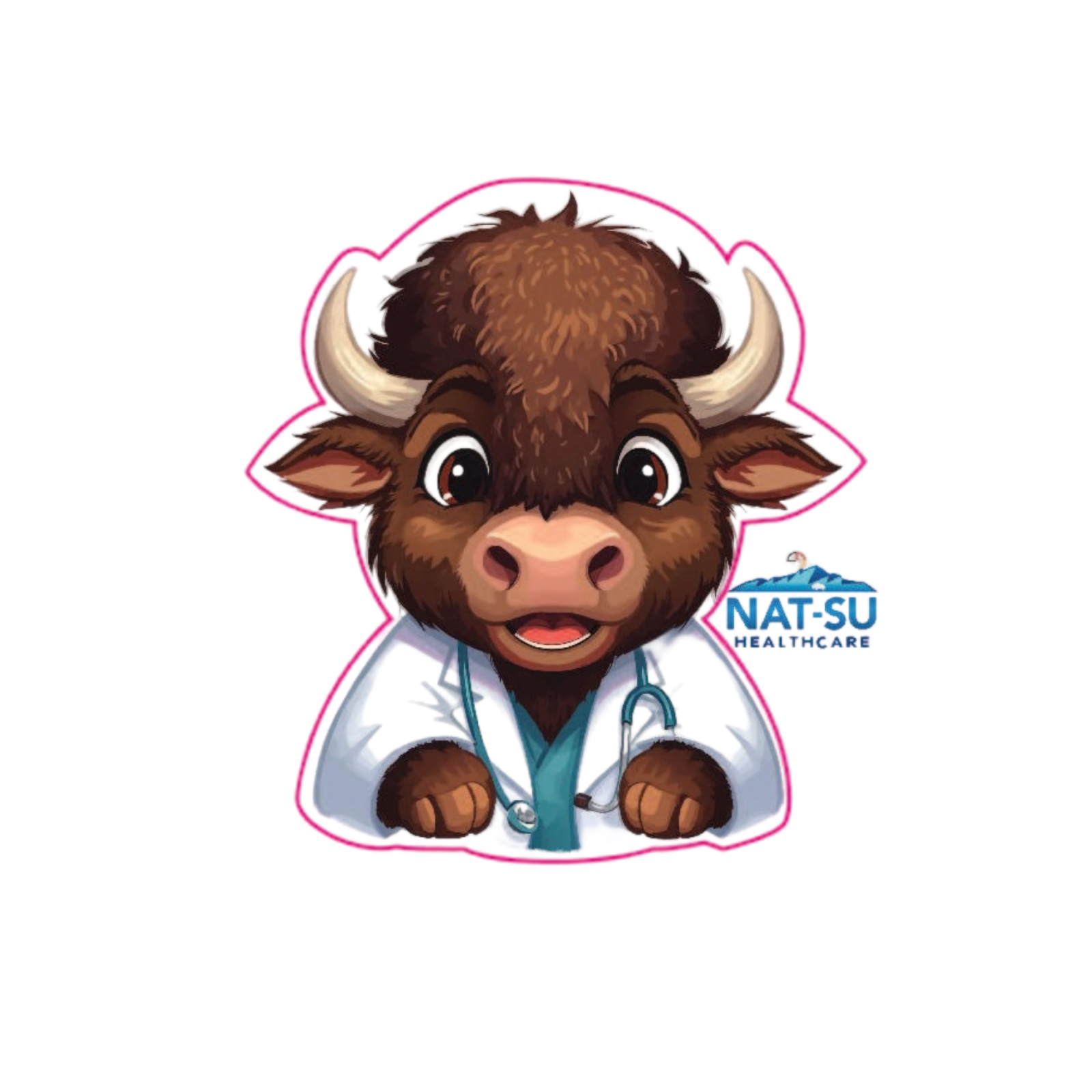 NAT-SU 2" x 2" BOPP Sticker Roll