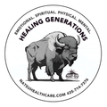 NAT-SU 3" Oval Healing Generations Sticker - Black/White