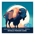 NAT-SU 3" Square Whole Person Care Sticker - Full Color