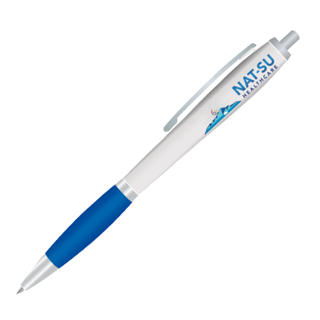 NAT-SU Squared Basset Performance Pen™ - White / Dark Blue
