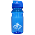 NAT-SU 20 Oz. Poly-Clear™ Fitness Bottle With Super Sipper Lid - Blue
