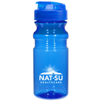 NAT-SU 20 Oz. Poly-Clear™ Fitness Bottle With Super Sipper Lid - Blue