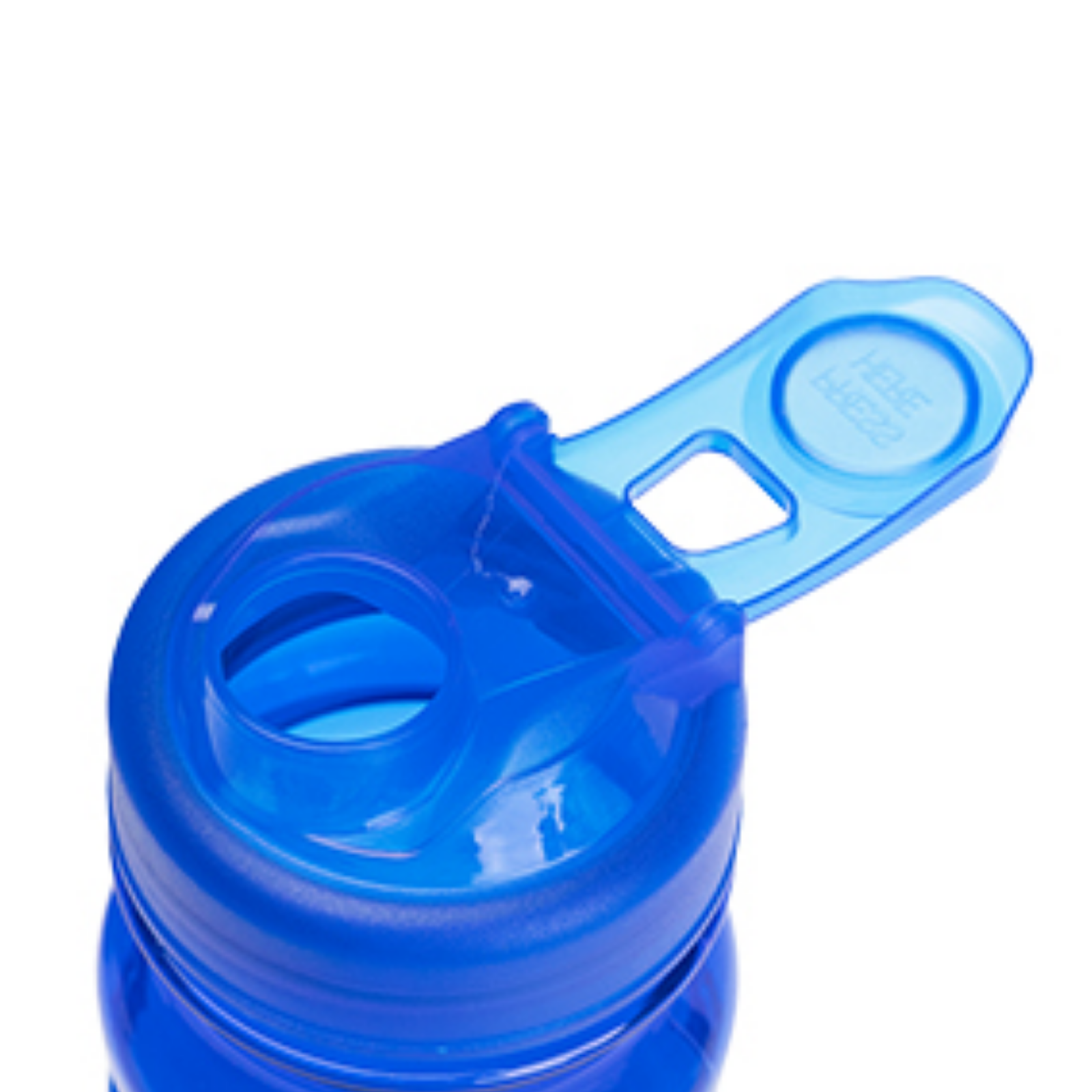 NAT-SU 20 Oz. Poly-Clear™ Fitness Bottle With Super Sipper Lid - Blue