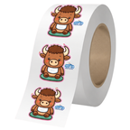 NAT-SU 2" x 2" BOPP Sticker Roll